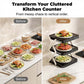 🍽️ 50% OFF NOW! 📦 Multi-Layer Dish & Prep Tray Storage Rack – Collapsible Design, Space-Saving, Perfect for Kitchen Counter & Hot Pot Nights ✨