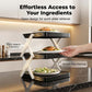 🍽️ 50% OFF NOW! 📦 Multi-Layer Dish & Prep Tray Storage Rack – Collapsible Design, Space-Saving, Perfect for Kitchen Counter & Hot Pot Nights ✨