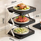 🍽️ 50% OFF NOW! 📦 Multi-Layer Dish & Prep Tray Storage Rack – Collapsible Design, Space-Saving, Perfect for Kitchen Counter & Hot Pot Nights ✨