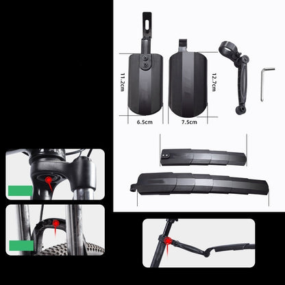 💐50% OFF ! Retractable & Adjustable Bike Mudguard – Fits All Bicycles 🔧🚲【Limited Offer】