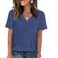 👚 50% OFF NOW! 🌸 Women's V-Neck Short Sleeve Casual T-Shirt – Breathable, Lightweight & Perfect for a Relaxed Summer Look ☀️