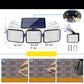 💐60% OFF ! 3-Head Solar Security Light – 360° Motion Sensor ☀️🔒【Limited Offer】