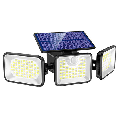 💐60% OFF ! 3-Head Solar Security Light – 360° Motion Sensor ☀️🔒【Limited Offer】