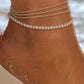 💐50% OFF ! Delicate Layered Anklet – Multi‑Chain Design for Your Ankle ✨🌸【Exceptional Price】