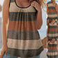 👚 60% OFF NOW! 🎨 Women's Color Block Striped Tank Top – Ruched Neck, Sleeveless & Perfect for a Chic Summer Look ☀️