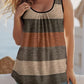 👚 60% OFF NOW! 🎨 Women's Color Block Striped Tank Top – Ruched Neck, Sleeveless & Perfect for a Chic Summer Look ☀️