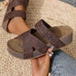 🎁2026 New Arrivals 50% OFF|Criss-Cross Woven Strap Wedge Sandals|Comfortable, Stylish & Perfect for Summer Days ☀️