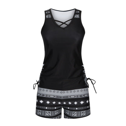 💐50% OFF ! Printed Tankini with Adjustable Straps – Comfortable & Customizable 🎀💦【Exceptional Price】
