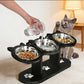 🐾 2026 Sale — Over 16,500 Sold! 🍽️ Anti-Slip Elevated 3-Bowl Pet Feeder – Raised Design Protects Joints, 3 Bowls for Food, Water & Treats 🐕