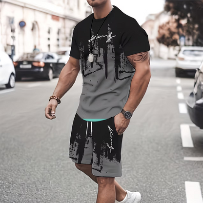 💐60% OFF! Men‘s T-Shirt & Shorts Set – Ultra-Soft Fabric for All-Day Comfort 🌟👕【Exceptional Price】