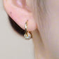 💐50% OFF ! Gold Circle Earrings with Small Ball – Hypoallergenic & long-lasting shine 🌟🔒【Exceptional Price】