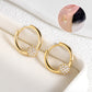 💐50% OFF ! Gold Circle Earrings with Small Ball – Hypoallergenic & long-lasting shine 🌟🔒【Exceptional Price】