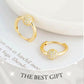 💐50% OFF ! Gold Circle Earrings with Small Ball – Hypoallergenic & long-lasting shine 🌟🔒【Exceptional Price】