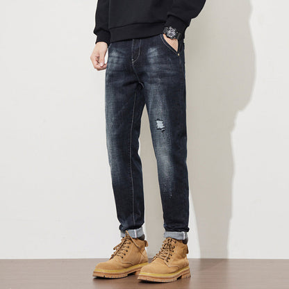 💐50% OFF ! Men’s Durable Tapered Jeans – All-Season Tough Fabric 🧵🍂【Exceptional Price】