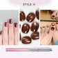 Cat Eye Nail Gel Pen, Magnetic Gel Polish Pen, 3ml Twist-Up Applicator, Salon Shimmer
