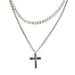 💐50% OFF ! Double Layer Cross Pendant – Trendy & Versatile for Daily Wear 🖤💫【Limited Offer】
