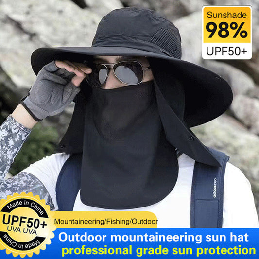 🔥50% OFF ! Mountain UV Hat – Adjustable Chin Strap & Windproof 💨🧗 【Limited Offer】