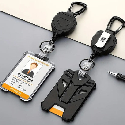 💐50% OFF! Retractable Badge Reel with Card Holder – Smooth retraction & secure clip 🎫⚡【Limited Offer】