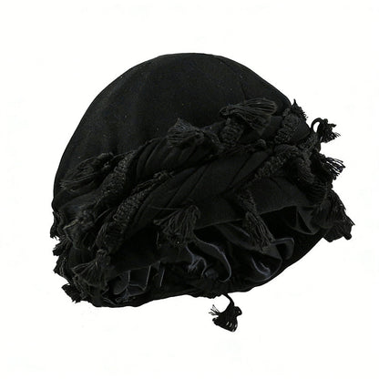 💐50% OFF ! Men’s Tassel Turban – Elegant Everyday Look ✨👑【Exceptional Price】