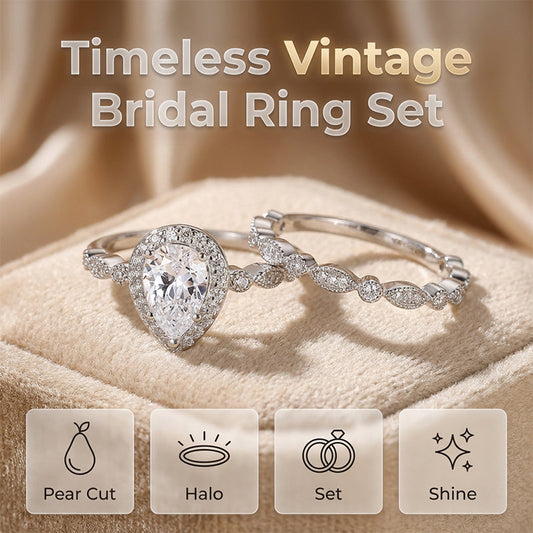 💐60% OFF ! Pear-Shaped Engagement Ring – Romantic & Timeless Sparkle 💍✨【Limited Offer】