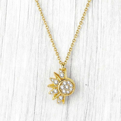💐50% OFF! Sun & Moon Pendant Necklace – Wear Either Side Depending on Your Mood ☀️🌙【Limited Offer】