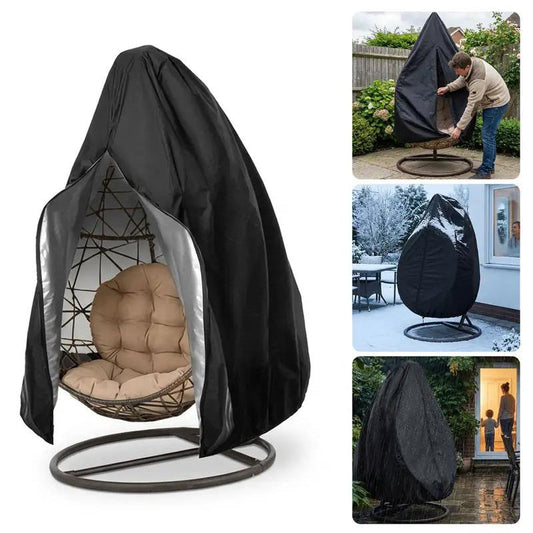 💐 50% OFF! Heavy-Duty Waterproof Hanging Egg Chair Cover – UV-Resistant, Dustproof & Windproof ☔🛡️【Limited Time】