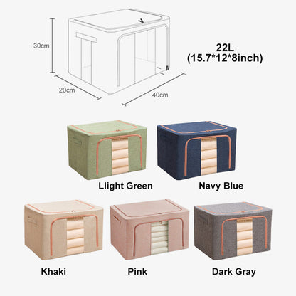 🧺📚🏠 LIMITED-TIME 50% OFF! Foldable Storage Box for Clothes – Extra Large, Reinforced Bottom, Collapses Flat When Not in Use – Maximize Closet, Dorm or RV Space 🚐📦