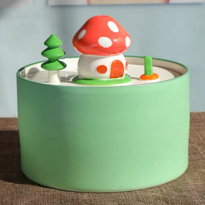 💐50% OFF ! Mushroom-Shaped Ceramic Pet Water Fountain – Encourages Hydration 🐱💧【Limited Offer】