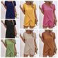 💐 50% OFF FLASH SALE! Women‘s Irregular Hem Top & Shorts Set – Chic & Breezy Summer Look ☀️👗 【Limited Time】