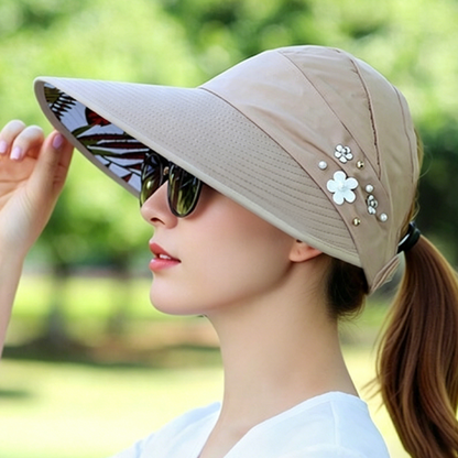 💐50% DE RÉDUCTION ! Beach Sun Hat with Ponytail Hole – Lightweight & Quick-Dry 🏖️☀️ 【Special Offer】