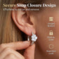 Dainty Daisy Flower Hoop Earrings