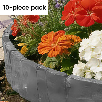 🌞 Best Seller 50% OFF! Easy Install Cobblestone Garden Border – 5M Edging Kit, No Digging Needed 🏡✨ 【Summer Deal】