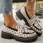 💐50% OFF ! Polka Dot Bow Platform Loafers – All-Day Comfort 👟🌸【Limited Offer】