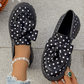 💐50% OFF ! Polka Dot Bow Platform Loafers – All-Day Comfort 👟🌸【Limited Offer】
