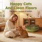 🐾  50% OFF FLASH SALE! Extra-Large Semi-Enclosed Litter Box with Splash Guard + Free Scoop – Keeps Floors Clean, Easy to Clean  🐱🧹【Limited Offer】