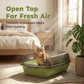 🐾  50% OFF FLASH SALE! Extra-Large Semi-Enclosed Litter Box with Splash Guard + Free Scoop – Keeps Floors Clean, Easy to Clean  🐱🧹【Limited Offer】