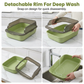 🐾  50% OFF FLASH SALE! Extra-Large Semi-Enclosed Litter Box with Splash Guard + Free Scoop – Keeps Floors Clean, Easy to Clean  🐱🧹【Limited Offer】