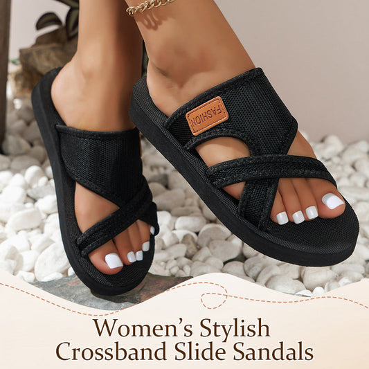 💐 50% OFF FLASH SALE! Women‘s Crossband Slide Sandals – Breathable & Ultra-Light for Beach & Daily ☀️👡【Limited Time】