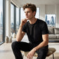 💐50% OFF ! Men's Classic Crew Neck T-Shirt – Easy Care, Holds Shape 🧼💪【Limited Offer】