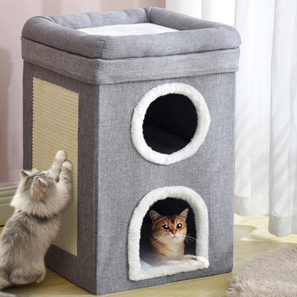 💐50% OFF ! Foldable Multi-Level Cat Condo – Save Space & Easy to Store 🐱📦【Limited Offer】