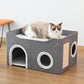💐50% OFF ! Foldable Multi-Level Cat Condo – Save Space & Easy to Store 🐱📦【Limited Offer】