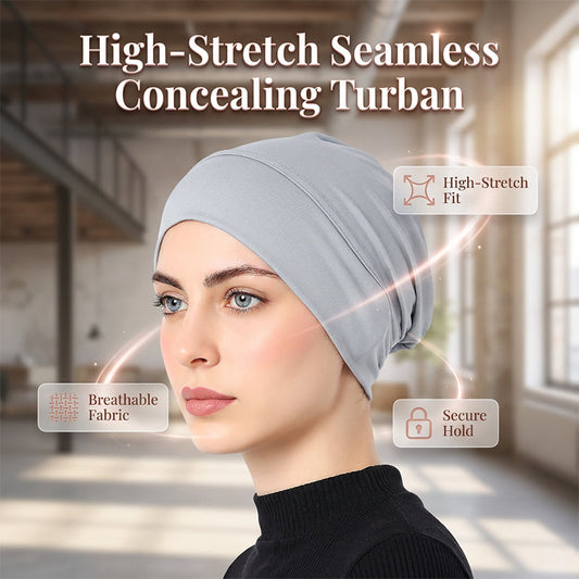 💐 50% OFF! Soft Stretch Turban Cap – Milk Silk Fabric for Gentle Comfort ☁️🌸 【Buy 1 Get 1 FREE】