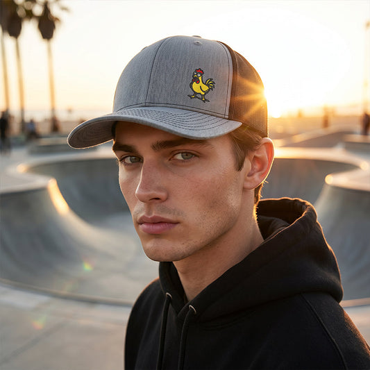 💐50% OFF! Witty Chicken Embroidered Snapback Cap – 50K+ Sold & Trendy Design 🧢🔥【Limited Stock】