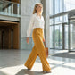 🌸🍃😌 LIMITED-TIME 50% OFF! High-Waist Wide-Leg Pants – Solid Color, Elastic Back Waist, Wrinkle-Resistant – Dress Up with Heels or Down with Sneakers 👟👡