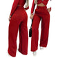 🌸🍃😌 LIMITED-TIME 50% OFF! High-Waist Wide-Leg Pants – Solid Color, Elastic Back Waist, Wrinkle-Resistant – Dress Up with Heels or Down with Sneakers 👟👡