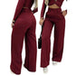 🌸🍃😌 LIMITED-TIME 50% OFF! High-Waist Wide-Leg Pants – Solid Color, Elastic Back Waist, Wrinkle-Resistant – Dress Up with Heels or Down with Sneakers 👟👡