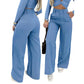 🌸🍃😌 LIMITED-TIME 50% OFF! High-Waist Wide-Leg Pants – Solid Color, Elastic Back Waist, Wrinkle-Resistant – Dress Up with Heels or Down with Sneakers 👟👡