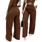 🌸🍃😌 LIMITED-TIME 50% OFF! High-Waist Wide-Leg Pants – Solid Color, Elastic Back Waist, Wrinkle-Resistant – Dress Up with Heels or Down with Sneakers 👟👡