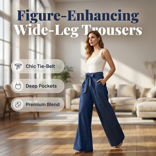 💐50% OFF ! High-Waist Wide-Leg Pants – All-Day Comfort 👖🌸【Limited Offer】