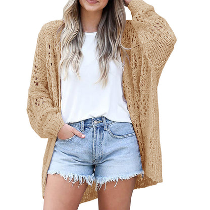 🌸🧶☁️ LIMITED-TIME 50% OFF! Women’s Open Front Slouchy Knit Cardigan – Soft & Cozy, Dropped Shoulders, Ribbed Cuffs – Perfect Layering Piece for Chilly Mornings, Lounging or Casual Outings 🍂💫